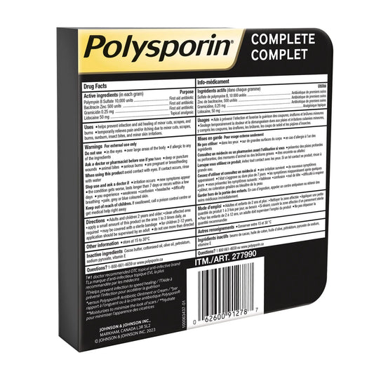 Polysporin complete 三倍强效傷口創傷膏30g
