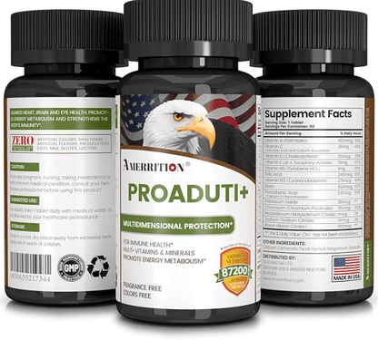 Amerrition 成人多元維他命｜美國進口 × 全方位營養補給｜補足每日營養 × 提升活力 × 強化免疫 × 男女通用