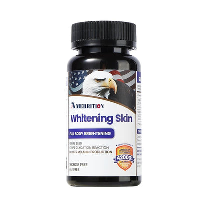 Amerrition 葡萄籽美白丸｜阻斷黑色素 × 穀胱甘肽 × 維他命C × 去黃提亮全身冷白皮