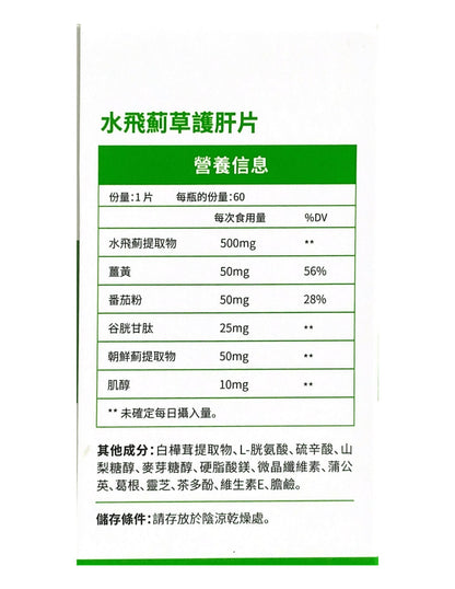 JulyTiger 奶薊草護肝片｜500mg 奶薊草 × 解毒增活力 × 抗氧化解毒 × 天然護肝 × 全面提升健康