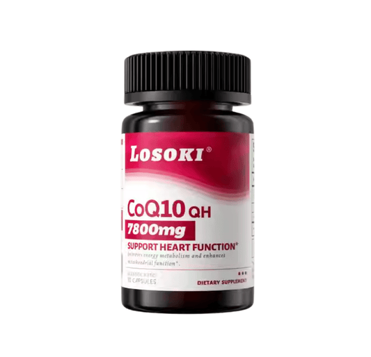 Losoki 還原型輔酶Q10膠囊｜高效抗氧化 × 活化細胞能量 × 心臟保護 × 美國原裝進口