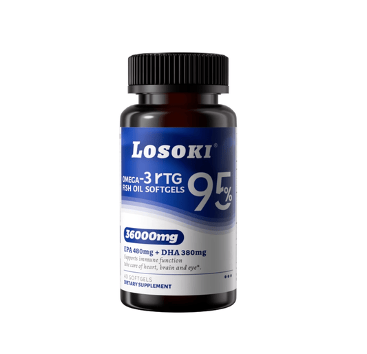 Losoki 高純度 rTG 深海魚油軟膠囊｜高效 Omega-3 × 記憶力提升 × 心腦雙重守護