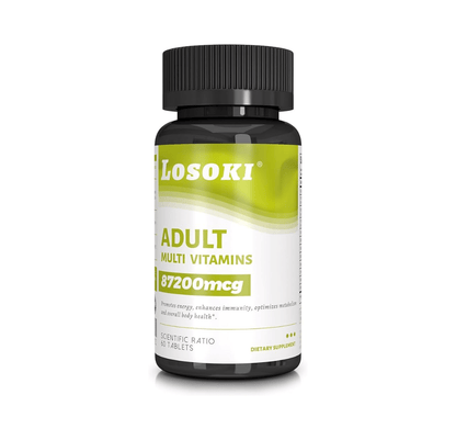 Losoki 成人女性複合維他命｜提升代謝 × 增強抵抗力 × 專為女性設計 x 補充營養 × 抗疲勞 × 抵抗壓力 × 熬夜加班族首選