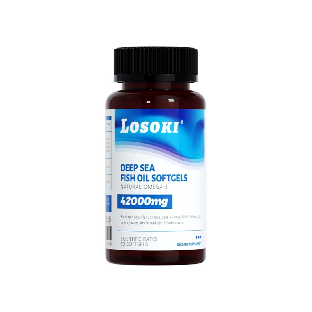 Losoki Omega-3 深海魚油｜護心健腦 × 增記憶 × 血管健康 × 抗氧化滋養 × 全面提升健康