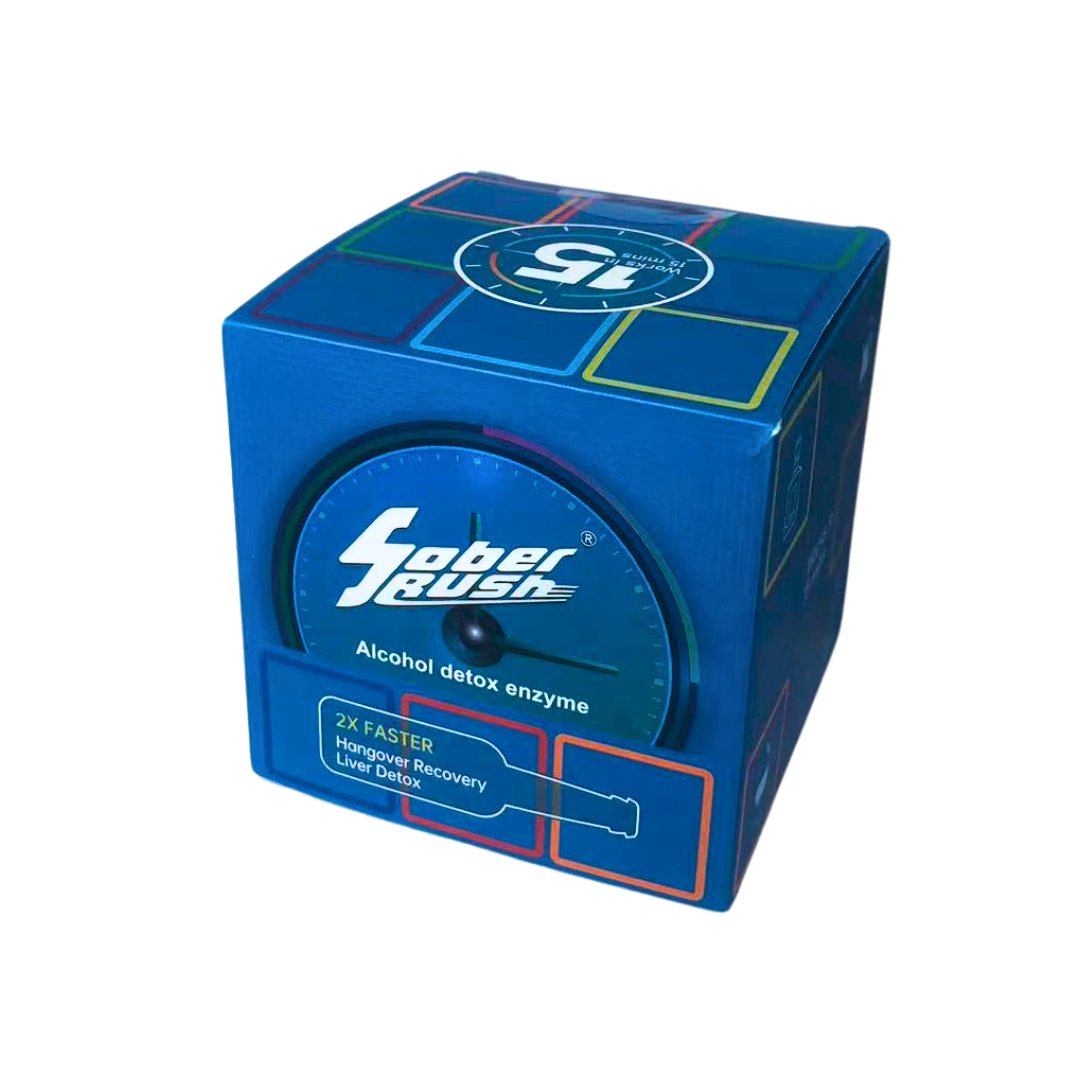 SoberRush 酒魔方二代解酒酶｜AMAF專利解酒 × 解酒酶護肝 × 醒酒提升活力 × 天然解酒支持