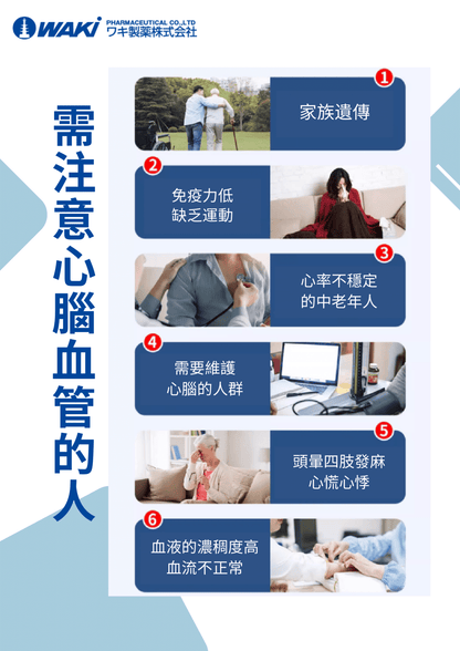 WAKi FIBLEXIN 麹抽出物｜フィブレキシン × 清除血液垃圾 × 疏通血管堵塞 × 預防三高 × 日本京都大學專利研發